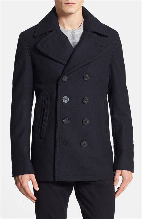 burberry wool pea coat